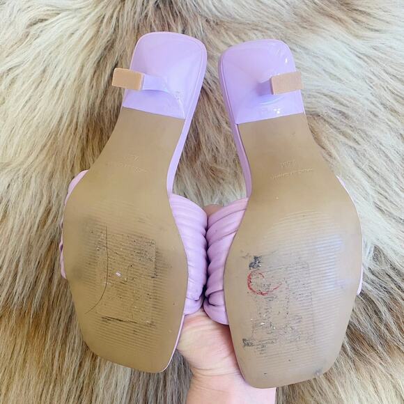 Steve Madden Lavender Purple Twinkled Soft-Volume Knotted Dress Mules Size 6.5 - Picture 4 of 6